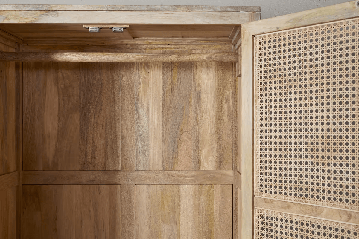 Nkuku - Kanz Mango Wood Wardobe - Natural