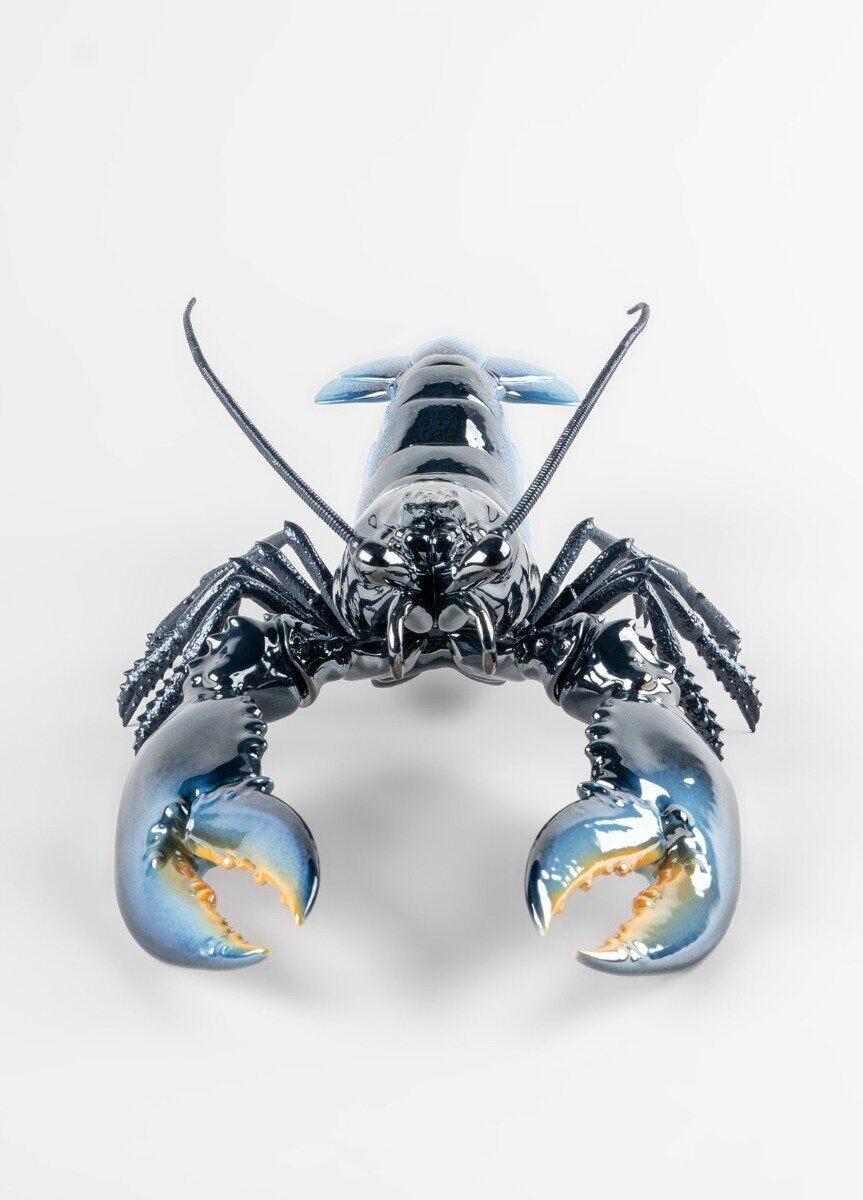 Lladró - Lobster Sculpture - Blue