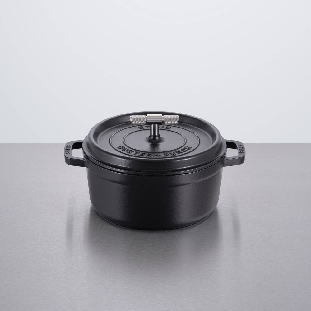 Buster & Punch - Cocotte Cross - 24CM - Staub - Black - Steel