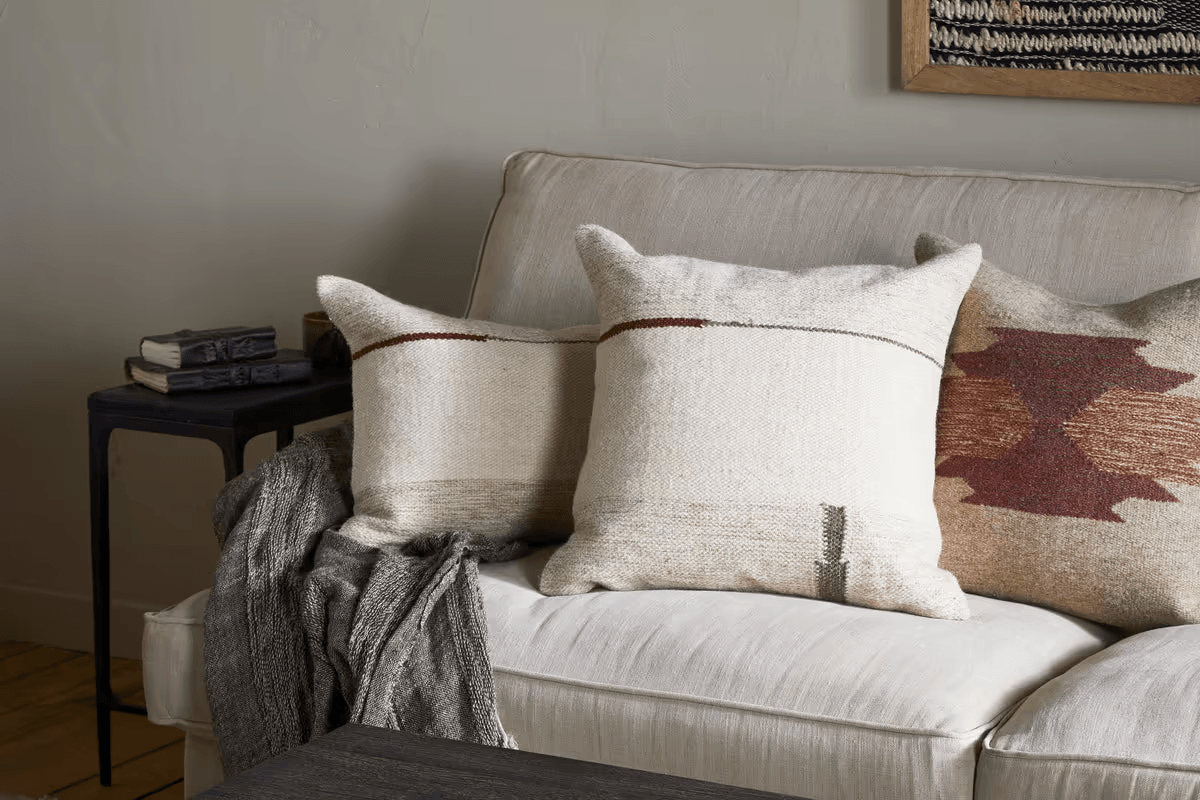 Nkuku - Tamil Wool Cushion Cover - Natural - 50 x 50cm