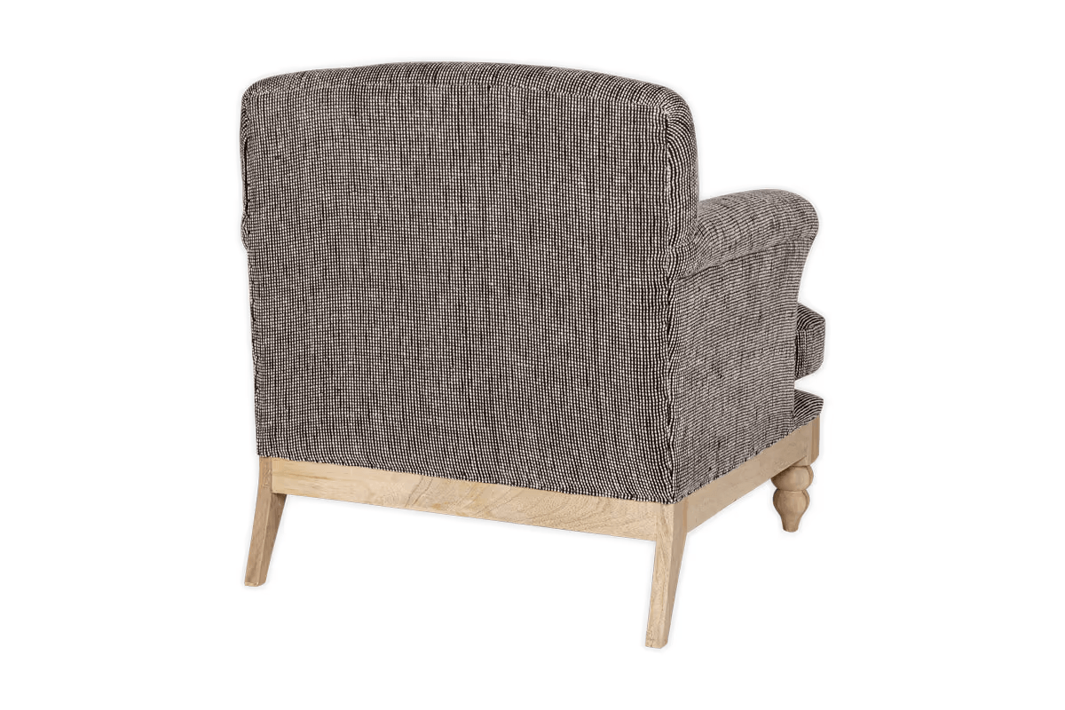 Nkuku - Maganda Cotton Armchair - Charcoal