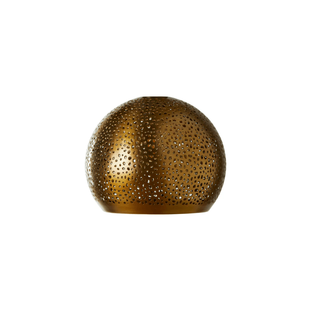 Pooky - Perforated Mundo Pendant Light Shade - Brass