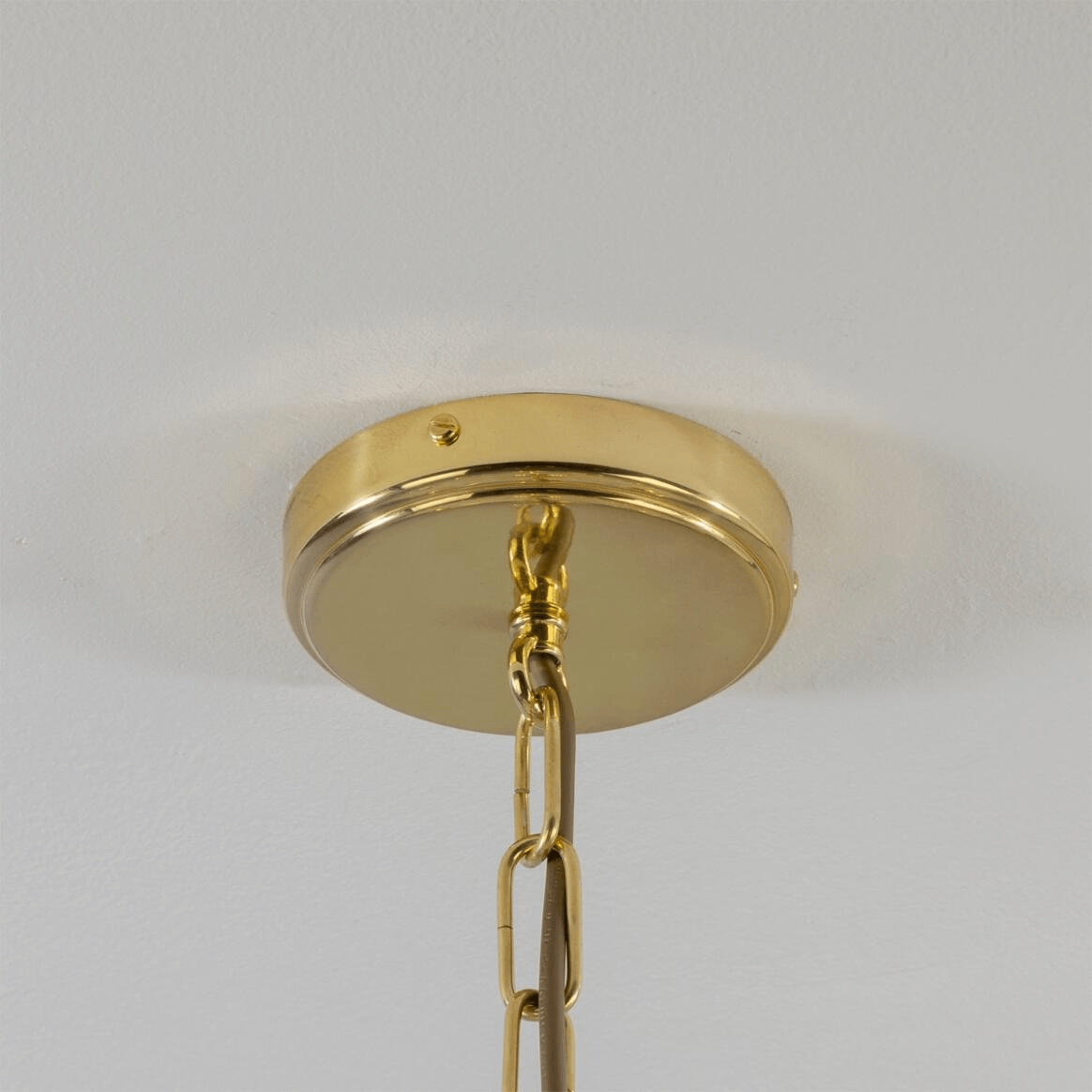 Mullan Genoa Eight Light Prismatic Glass Chandelier 109cm IP20 - Polished Brass Finish
