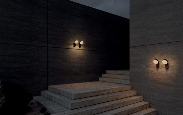 Contardi Kiki Wall Light Zest - Deep Black Frame - Opal White Glass Diffuser