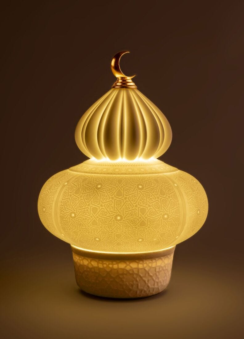 Lladró - Majestic Nights wireless Lamp - Champagne