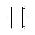 Buster & Punch - Pull Bar Cross - Plate - Black - Large