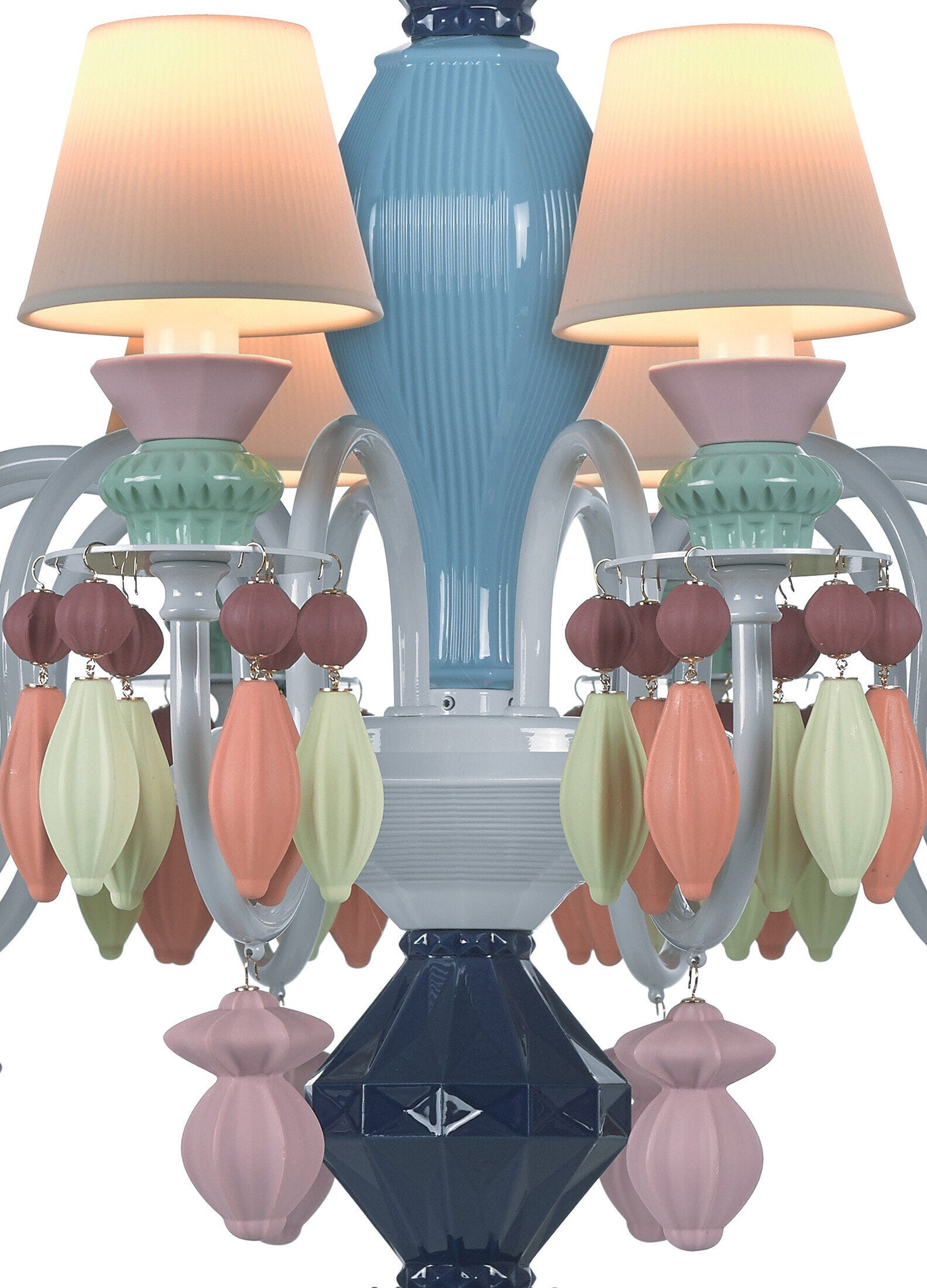 Lladró - Belle de Nuit 12 Lights Chandelier - Multicolor