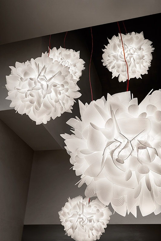 Slamp - Veli Foliage Suspension Lamp - Large - Red Wire