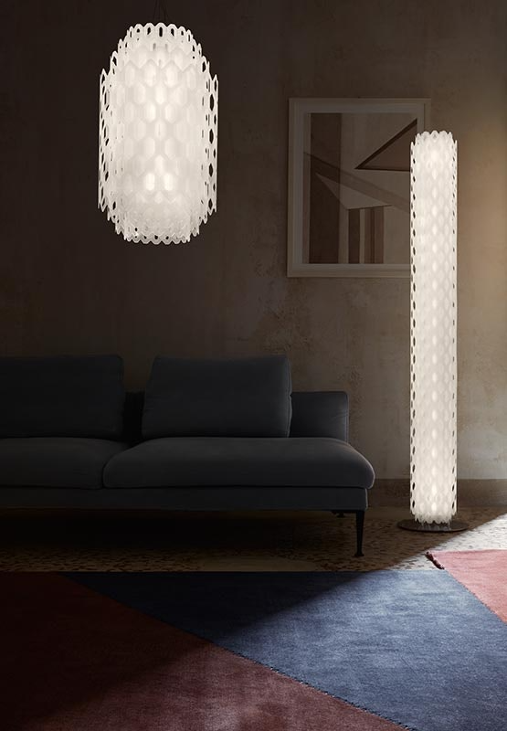 Slamp - Chantal Suspension Lamp - Small - White