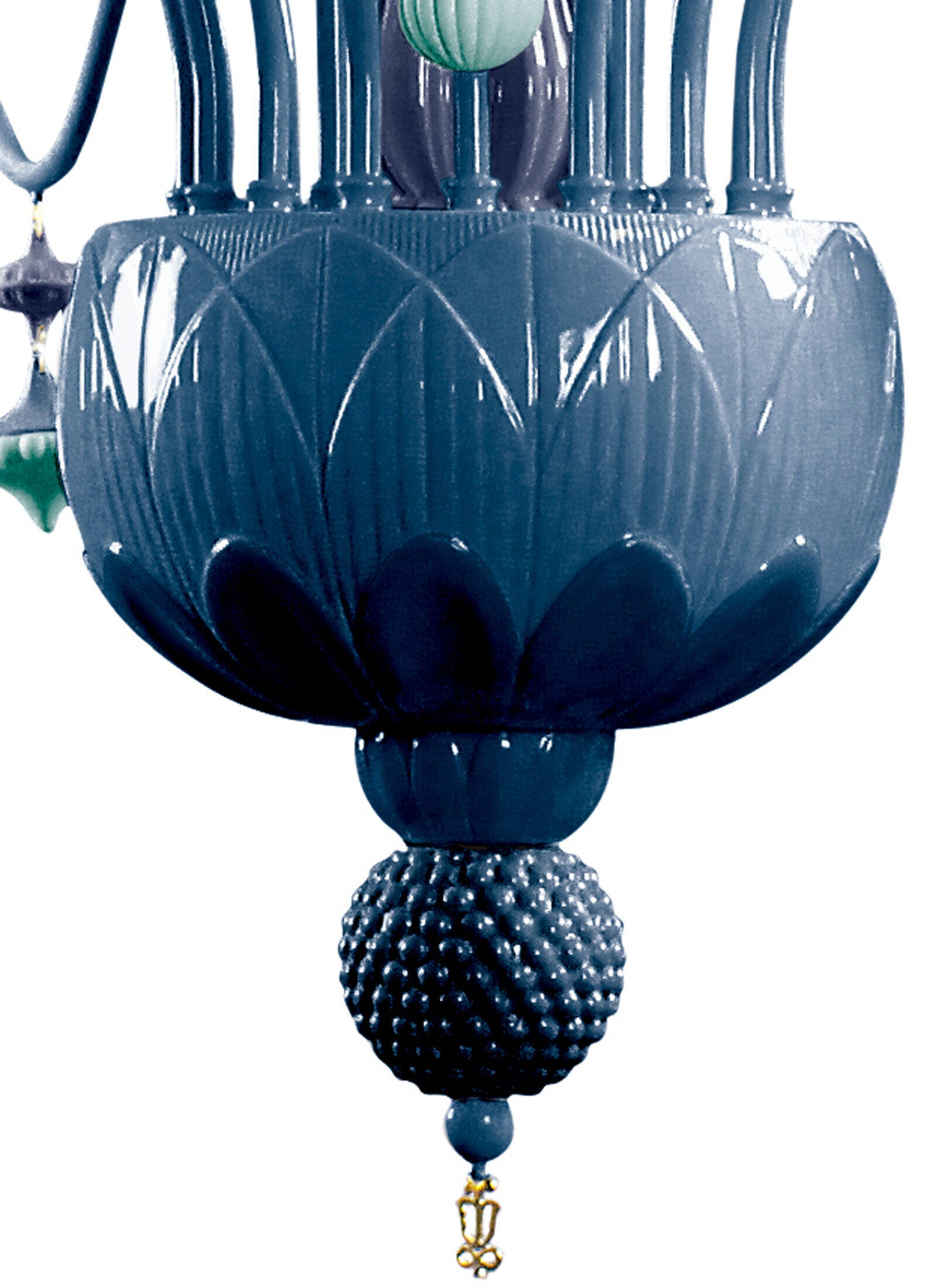 Lladró - Ivy and Seed 20 Lights Chandelier - Ocean