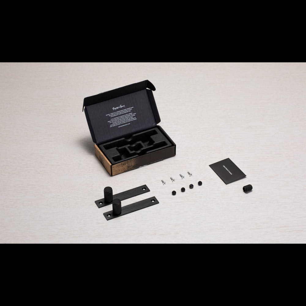 Buster & Punch - Furniture Knob Cross - Plate - Black
