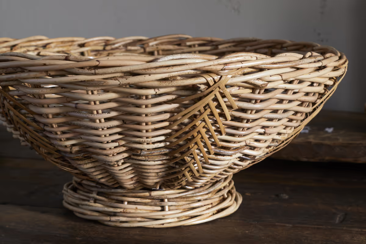 Nkuku - Bersama Rattan Fruit Bowl - Natural