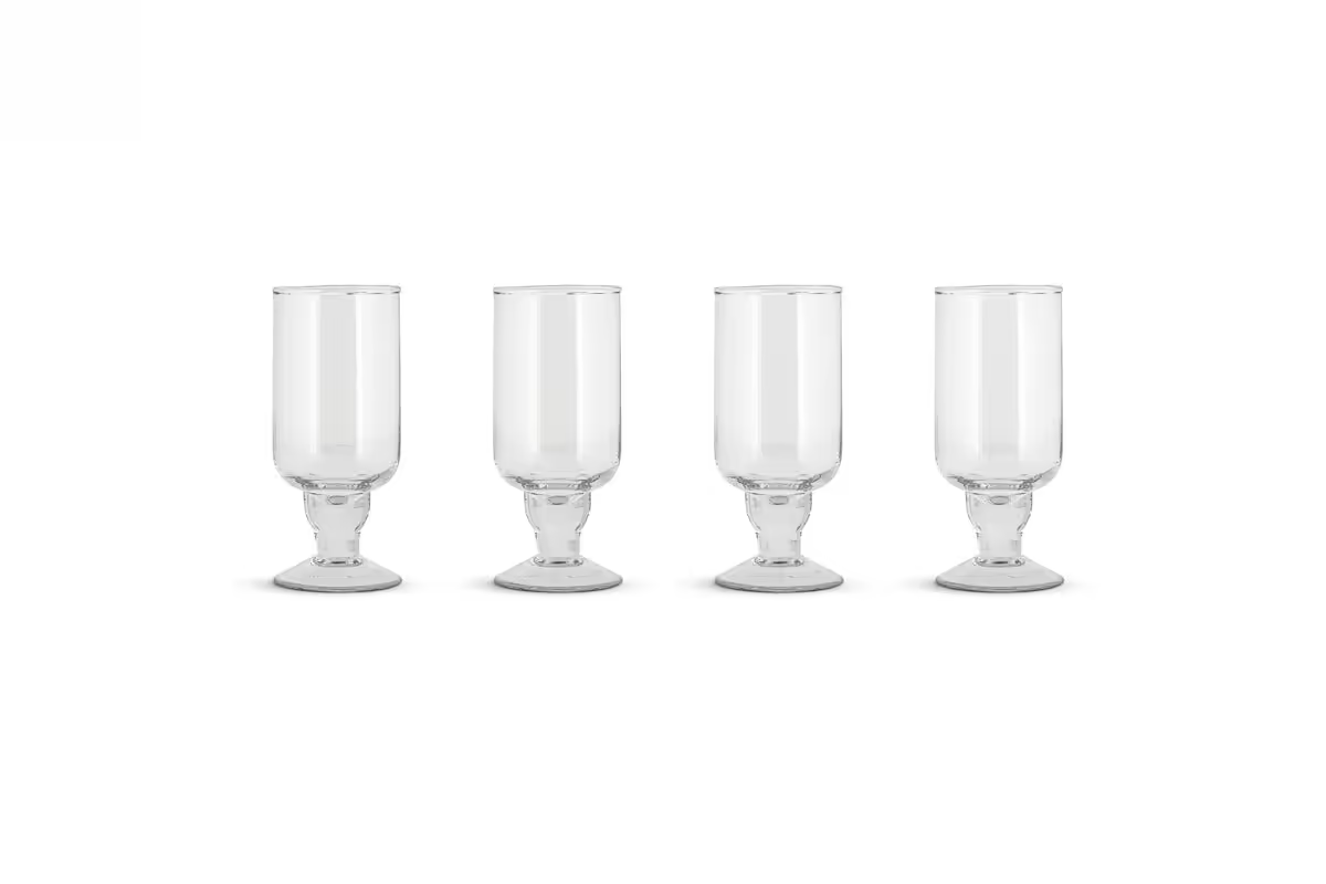 Nkuku - Sooraj Large Glass - Clear - (Set of 4)