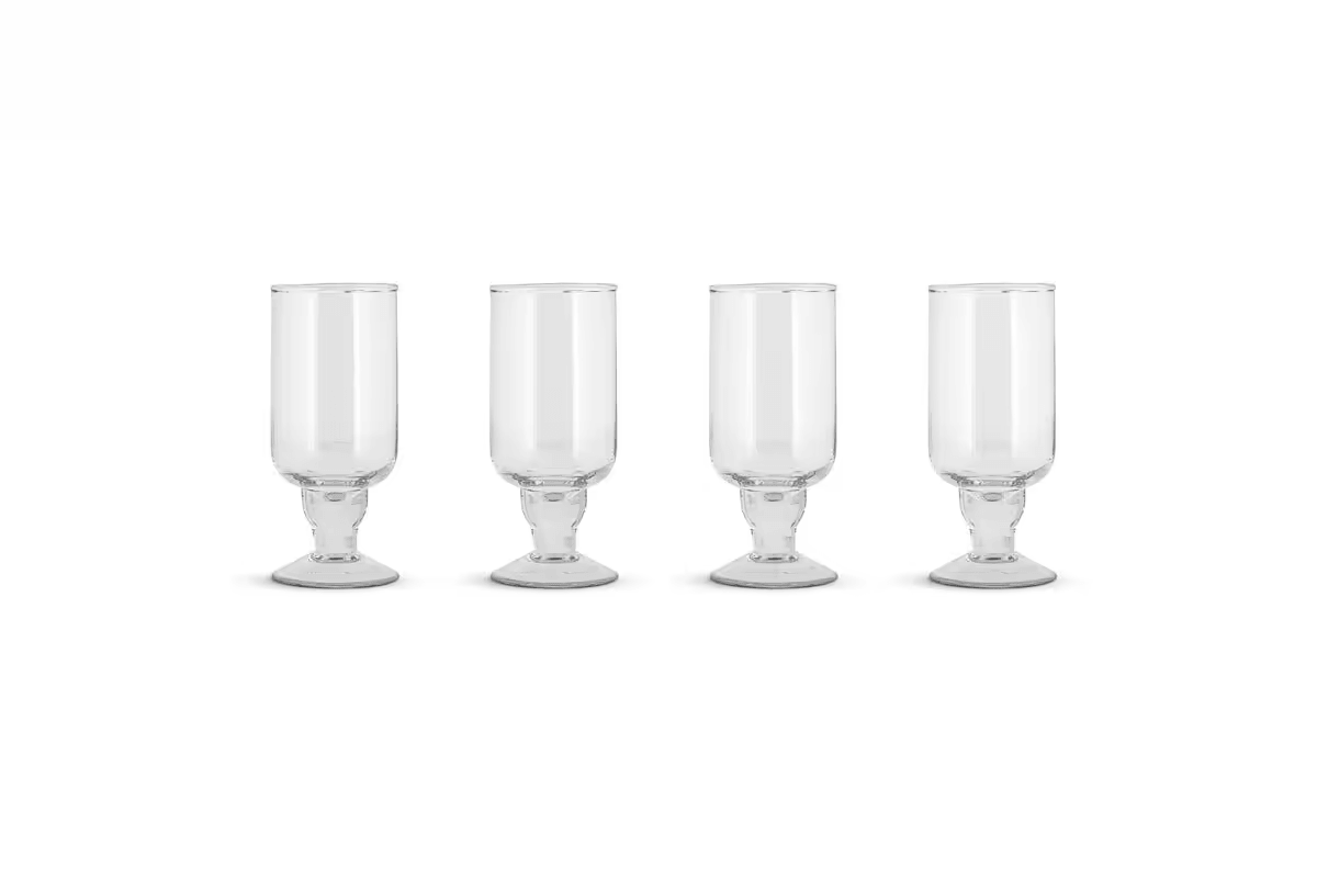 Nkuku - Sooraj Large Glass - Clear - (Set of 4)