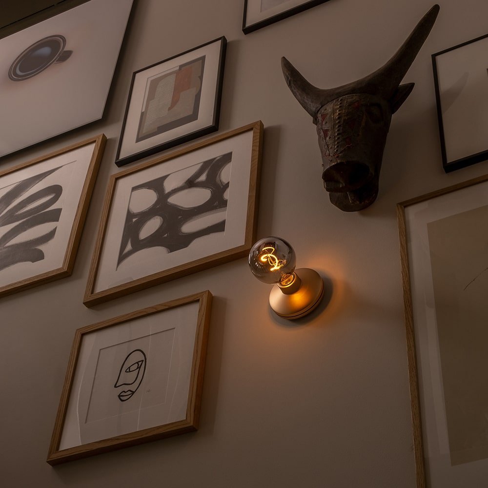 Humble Lights - Bee Wall Light Gold Smoked