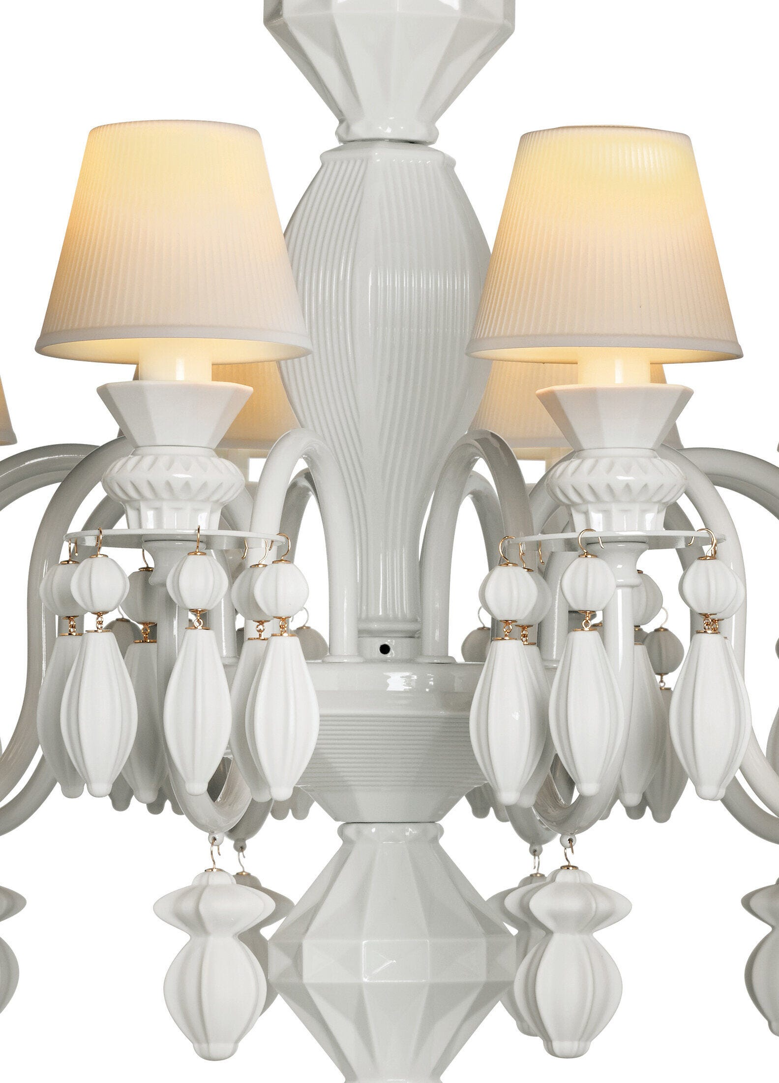 Lladró - Belle de Nuit 12 Lights Chandelier - White