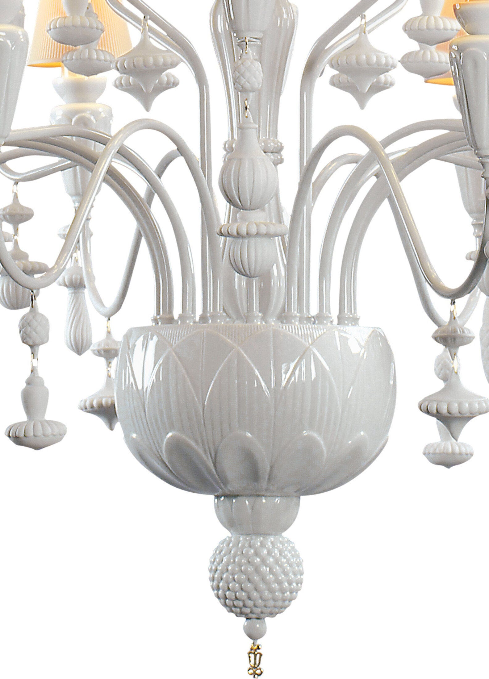 Lladró - Ivy and Seed 20 Lights Chandelier - White