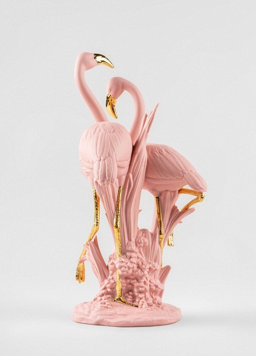 Lladró - The Flamingos Sculpture - Pink