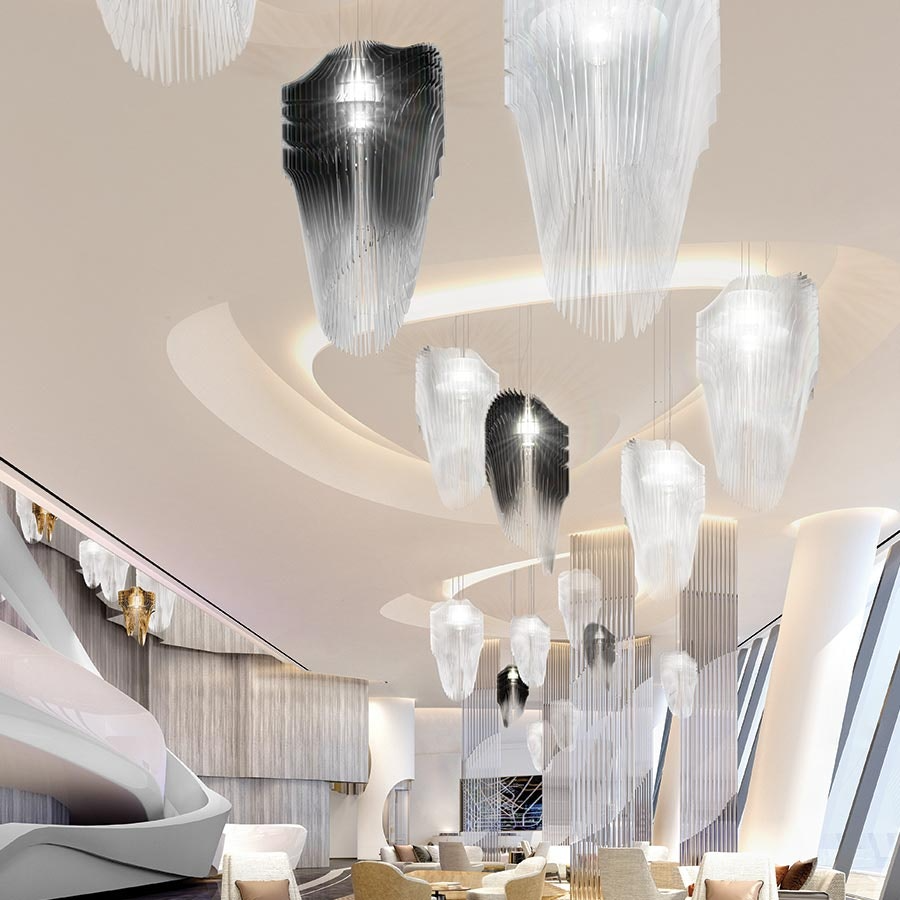 Slamp - Avia Suspension Lamp - Large - Black
