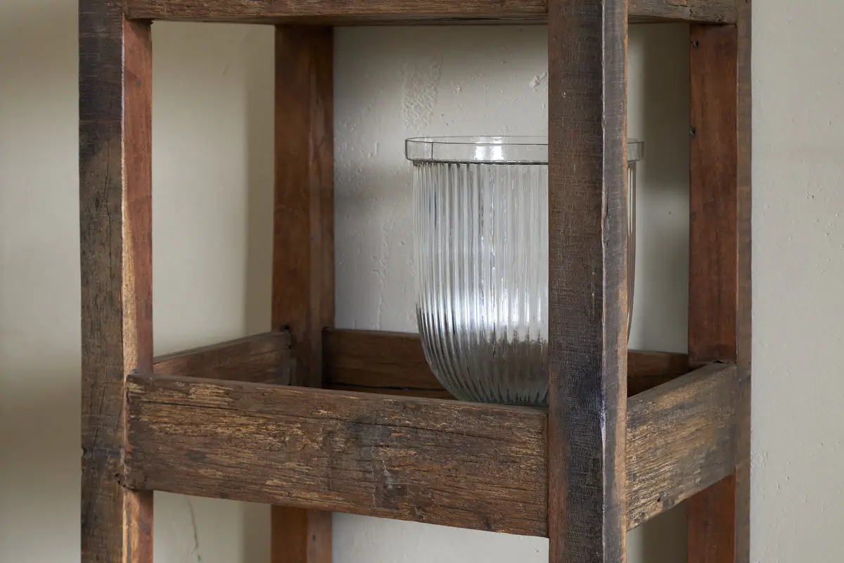 Nkuku - Akara Reclaimed Wood Storage Caddy - Natural