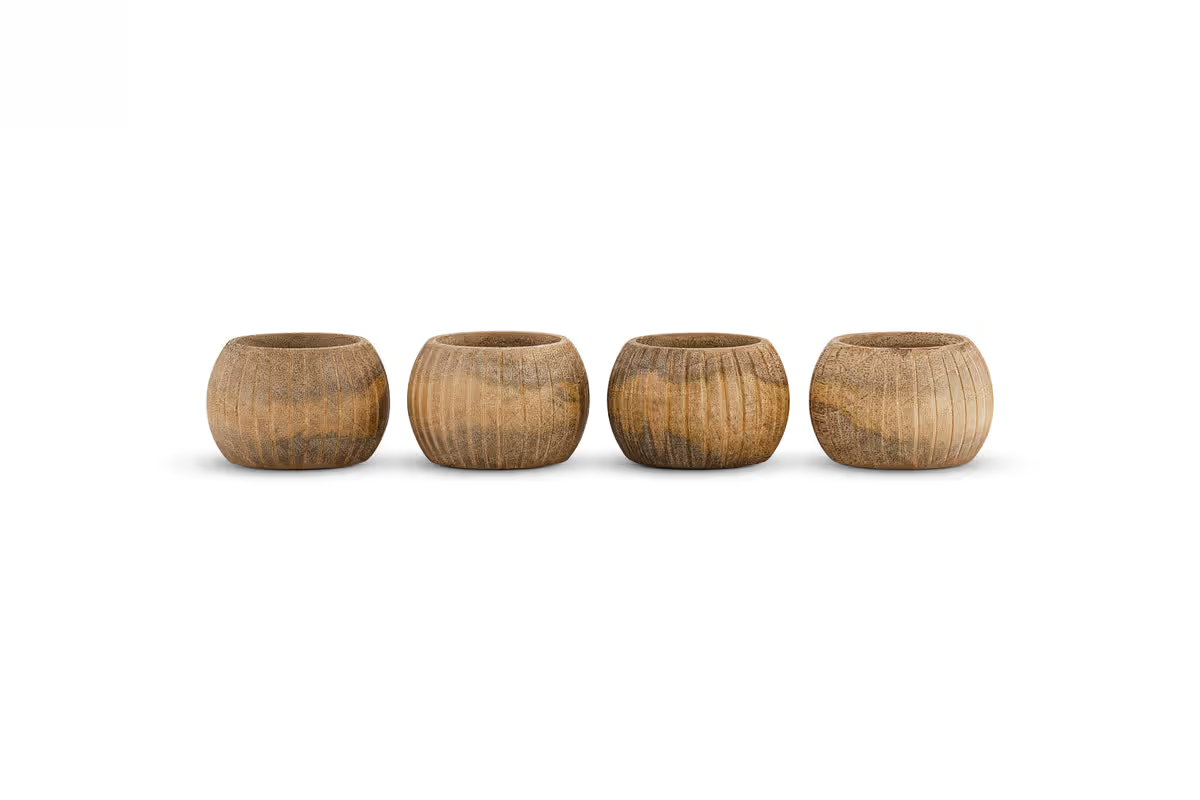 Nkuku - Vivan Napkin Rings - Natural - Set of 4
