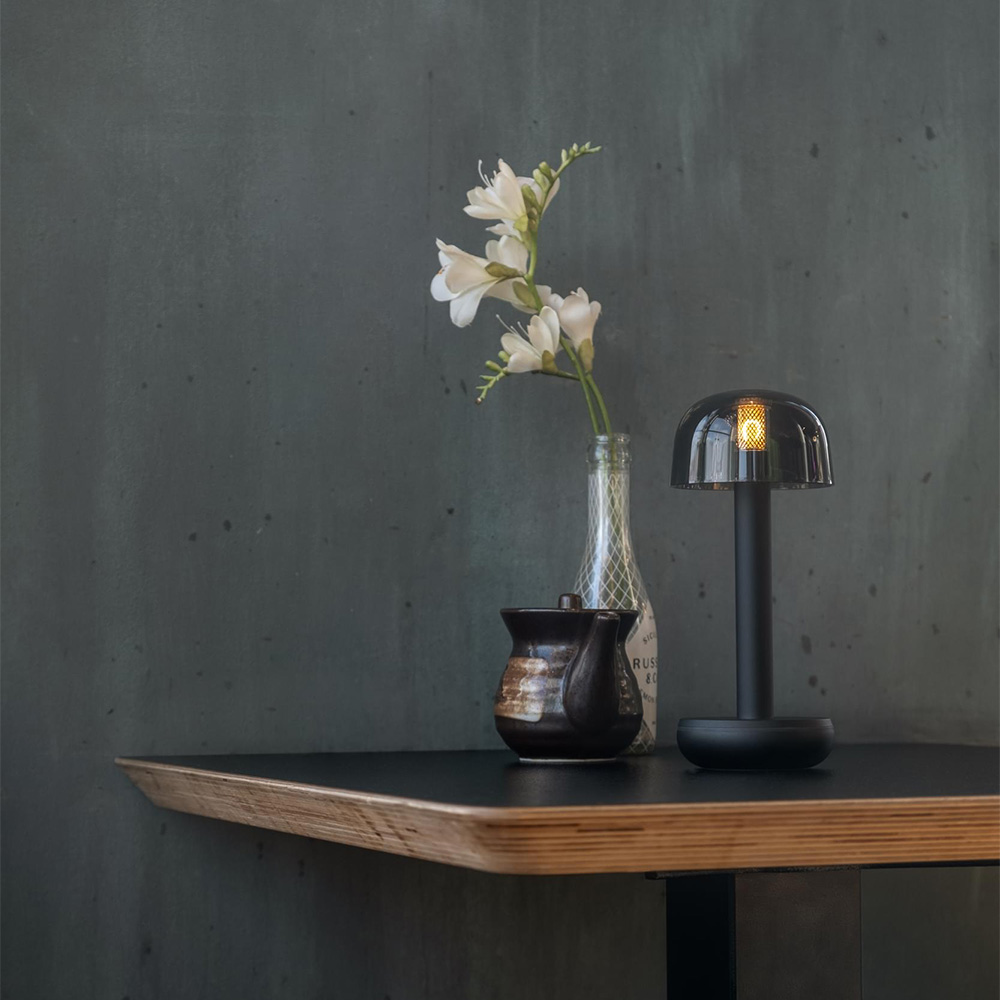 Humble Lights - Two Table Light Black PC Smoked