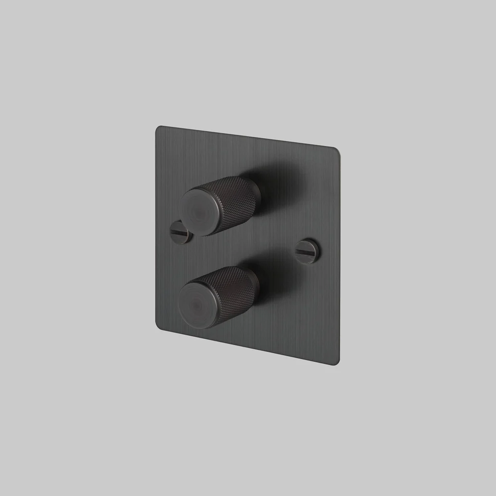 Buster & Punch - 2G Dimmer 120W Cross - Smoked Bronze Finish