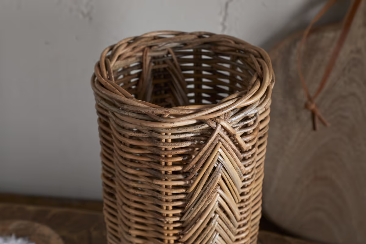 Nkuku - Bersama Rattan Utensil Holder - Natural
