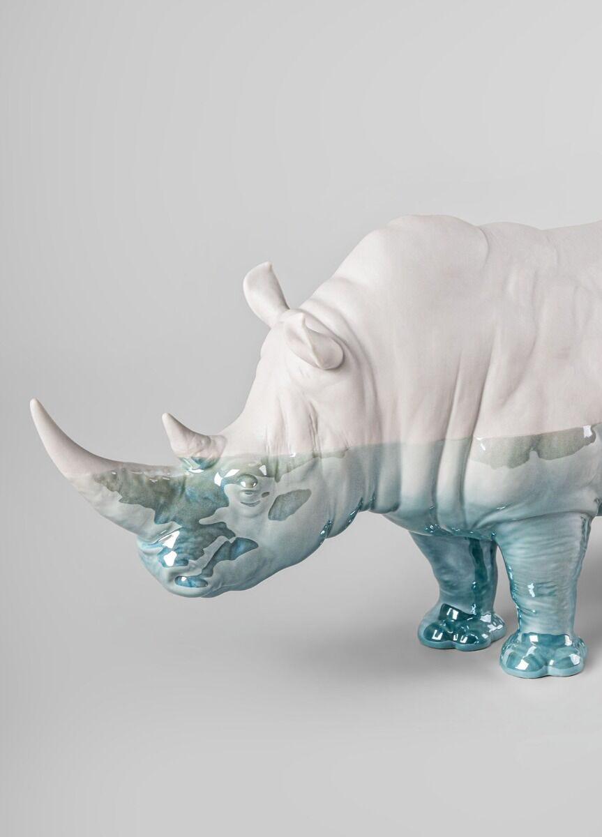 Lladró - Rhino - Underwater Sculpture