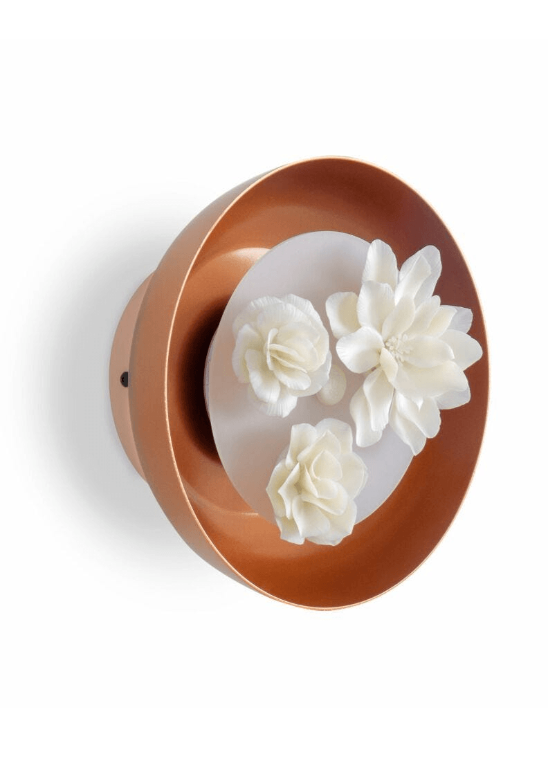 Lladró - Bouquet Wall Sconce featuring handcrafted porcelain flowers on a stylish design.