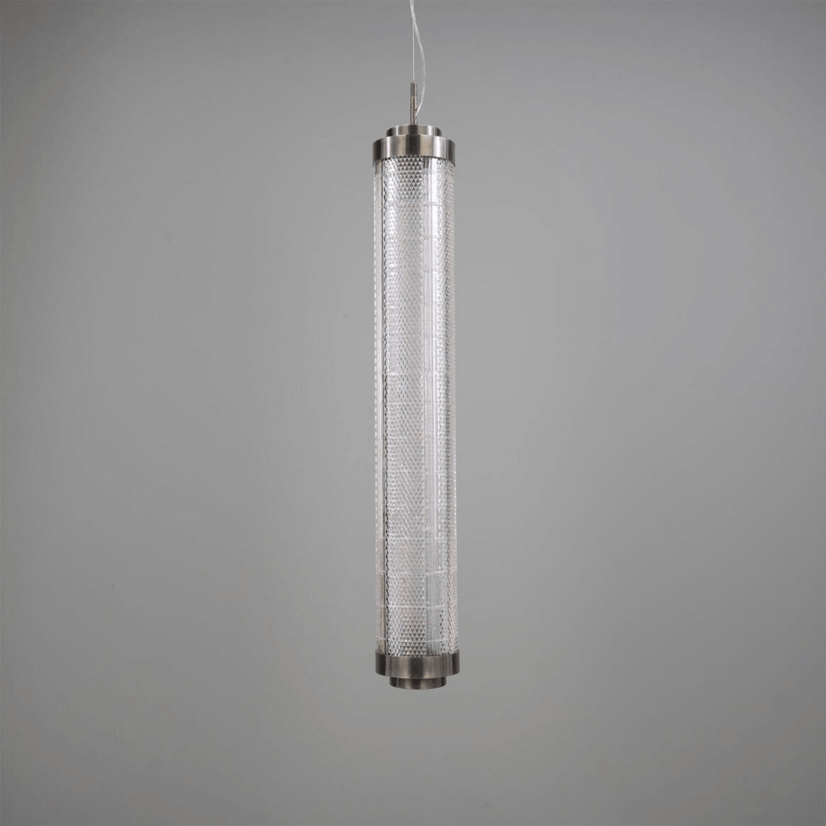 Mullan Ashford Neo-Victorian Vertical Linear Pendant Light 102cm IP20 - Antique Silver Finish