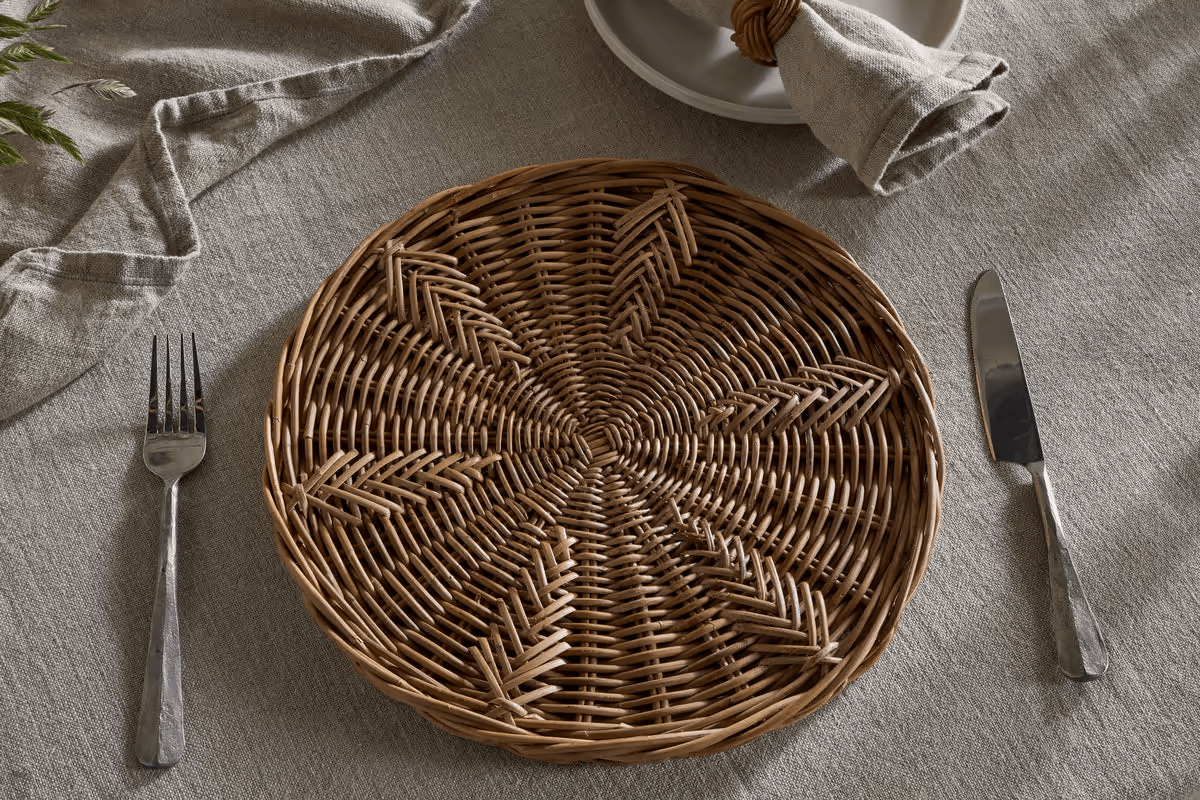Nkuku - Bersama Rattan Placemat - Natural