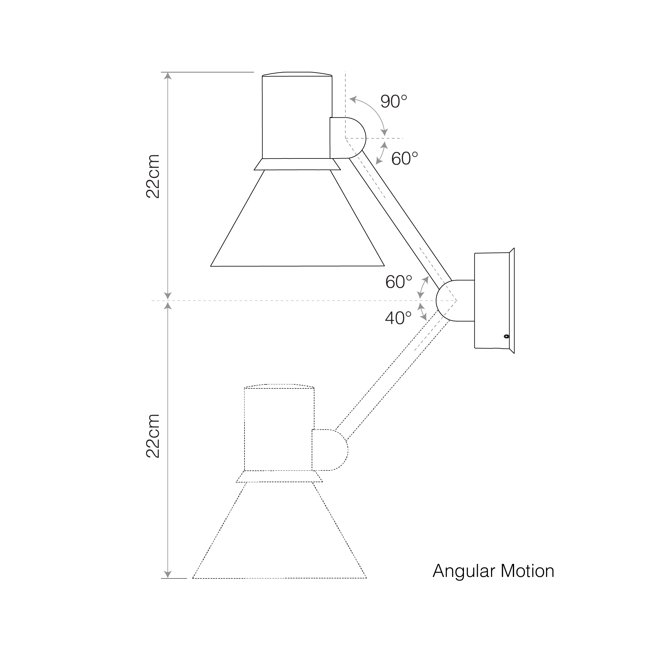Anglepoise Light - Type 80 W2 Wall Light Matte Black - Matte Black Finish - Aluminium Shade and Steel Stem