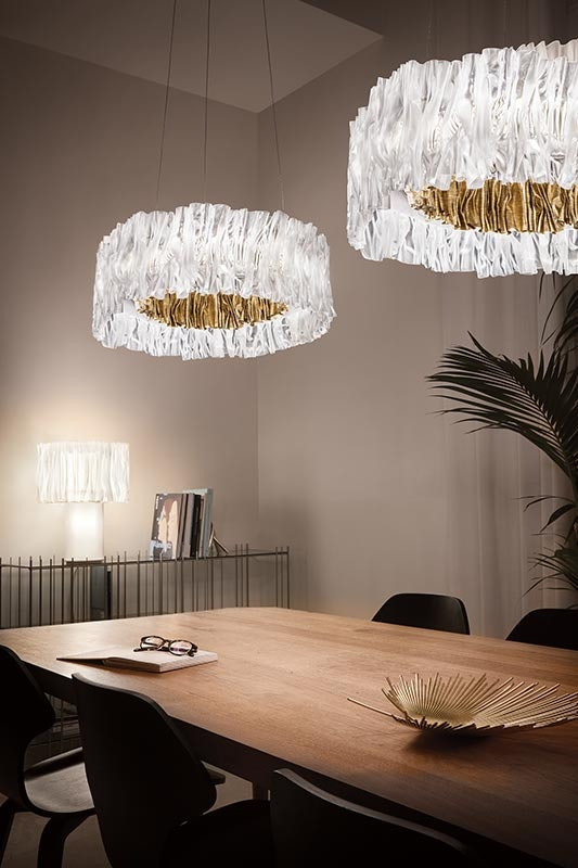 Slamp - Accordéon Suspension Lamp - Gold