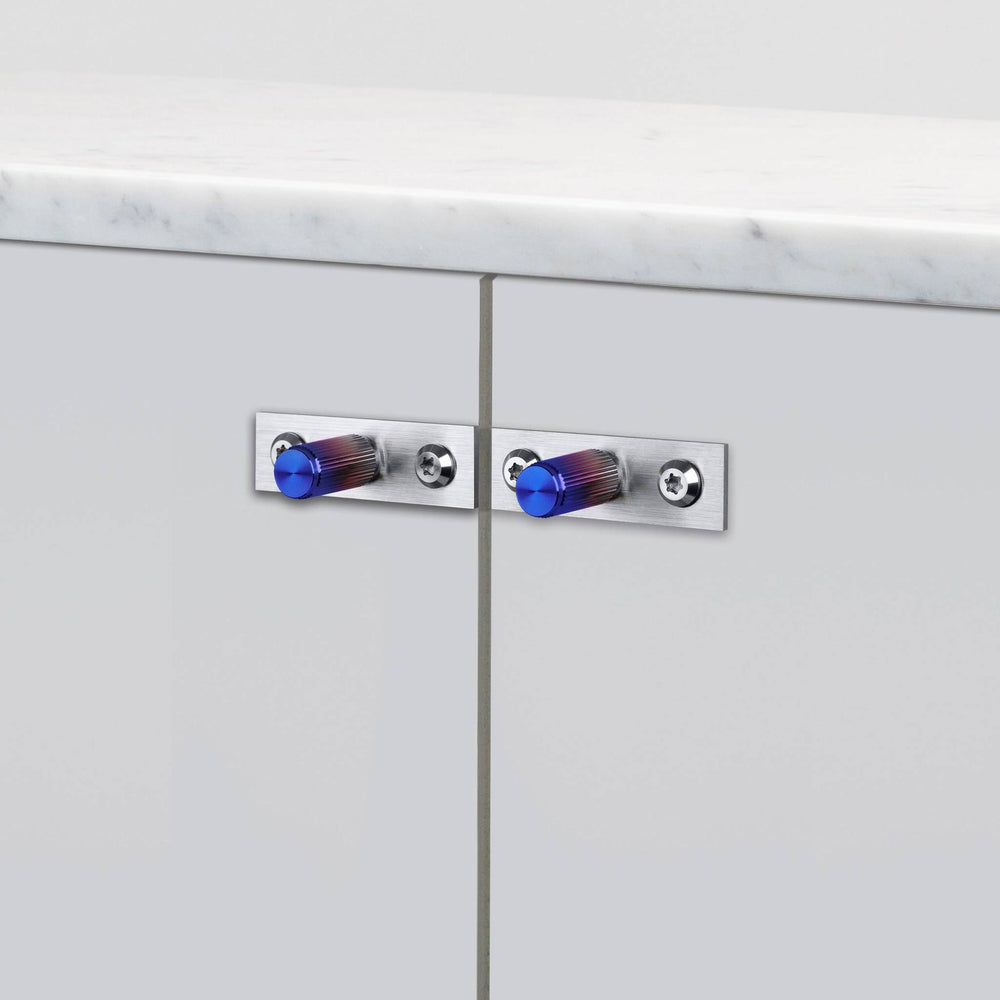 Buster & Punch - Furniture Knob Linear - Plate - Burnt Steel