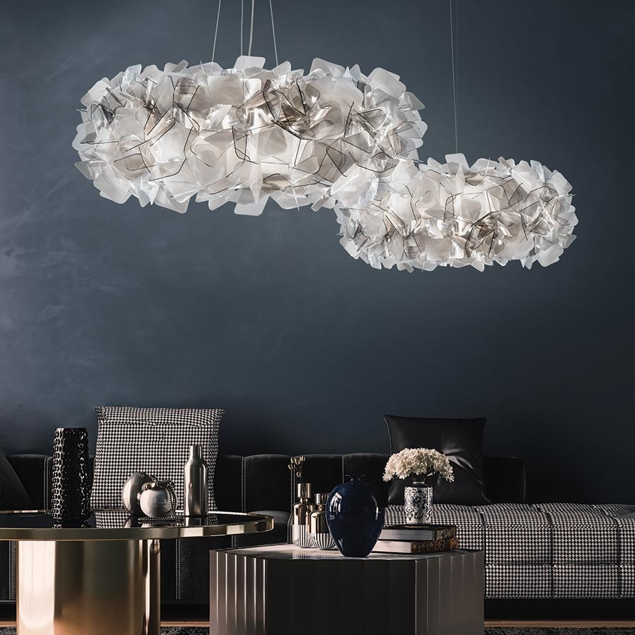 Slamp - Clizia Suspension Lamp - Small - Fumè