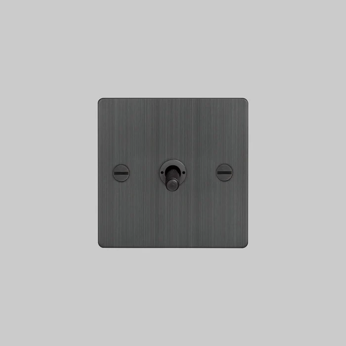 Buster & Punch - 1G Toggle 2-Way Cross Switch - Smoked Bronze Finish