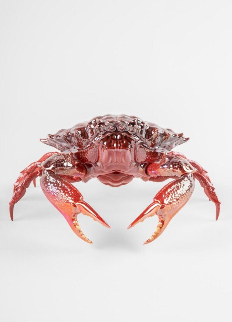 Lladró - Crab Sculpture - Red