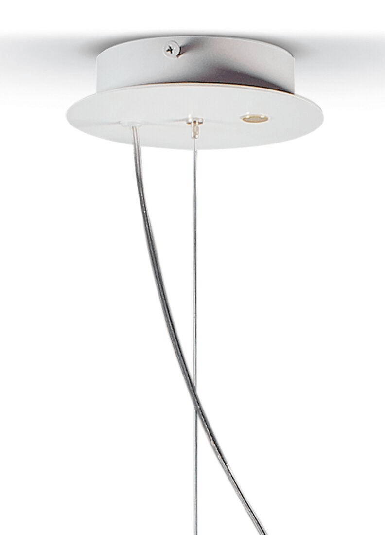 Lladró - Belle de Nuit Pendant Light II - Black ceiling mount design with sleek finish and adjustable cables.