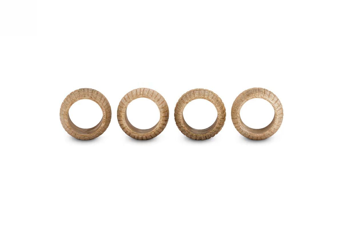 Nkuku - Vivan Napkin Rings - Natural - Set of 4