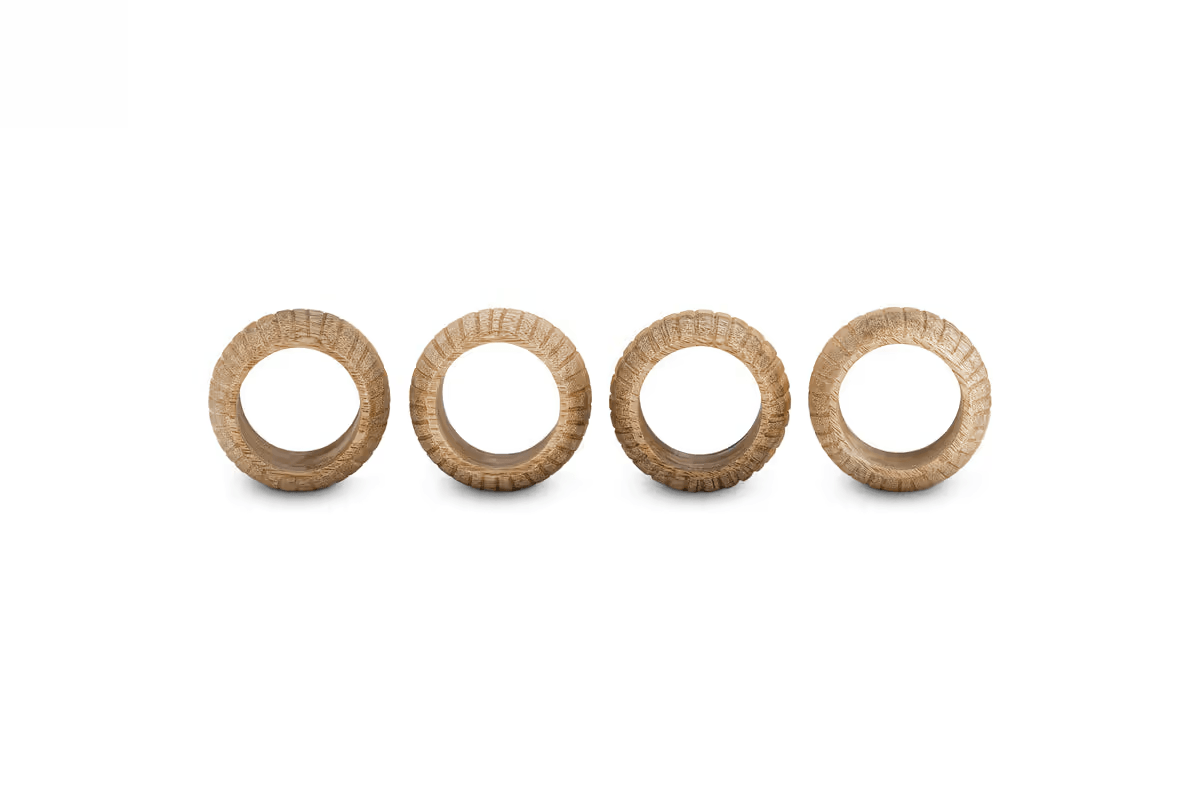 Nkuku - Vivan Napkin Rings - Natural - Set of 4