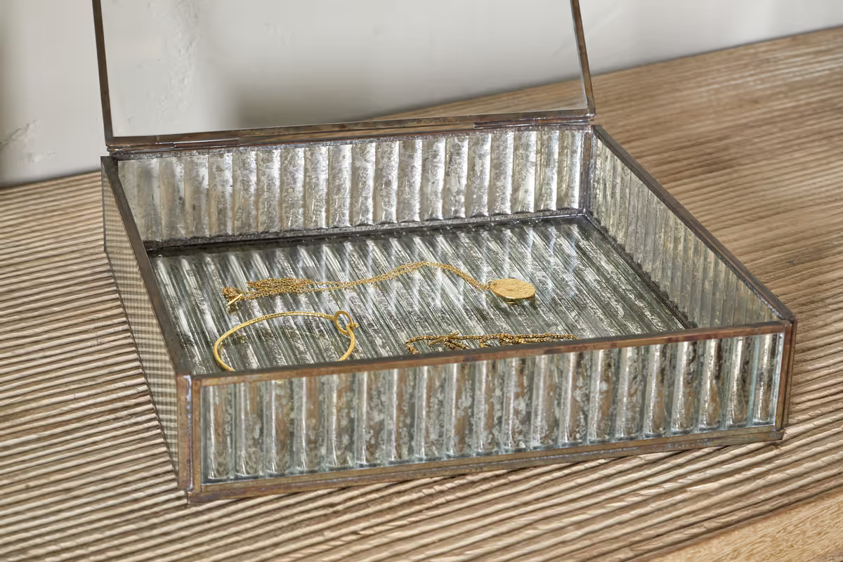 Nkuku - Malita Jewellery Box - Antique Brass