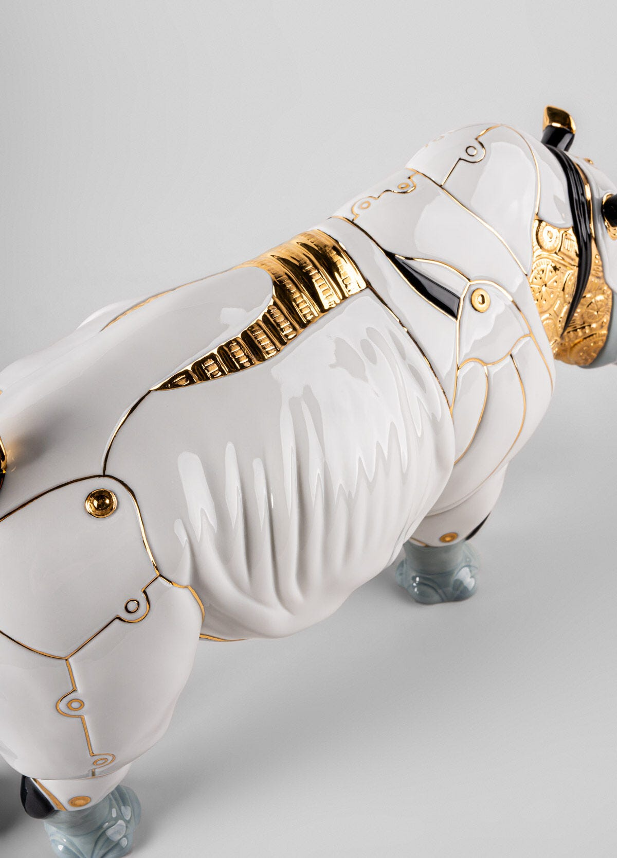 Lladró - Rhino Cyborg Sculpture