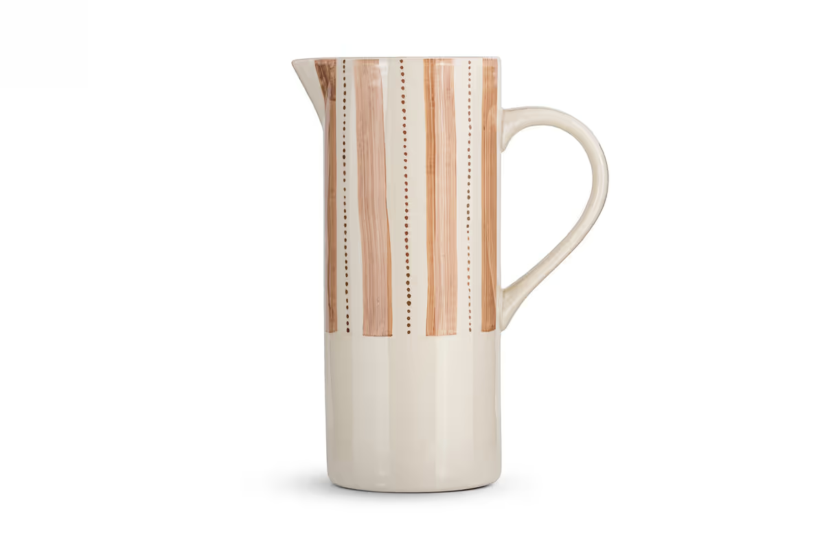 Nkuku - Patthar Jug - Cream & Clay - Large