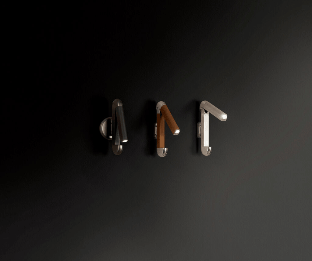 Contardi Picchio Wall Light - Polished Alluminium Frame Without Leather - Remote Driver
