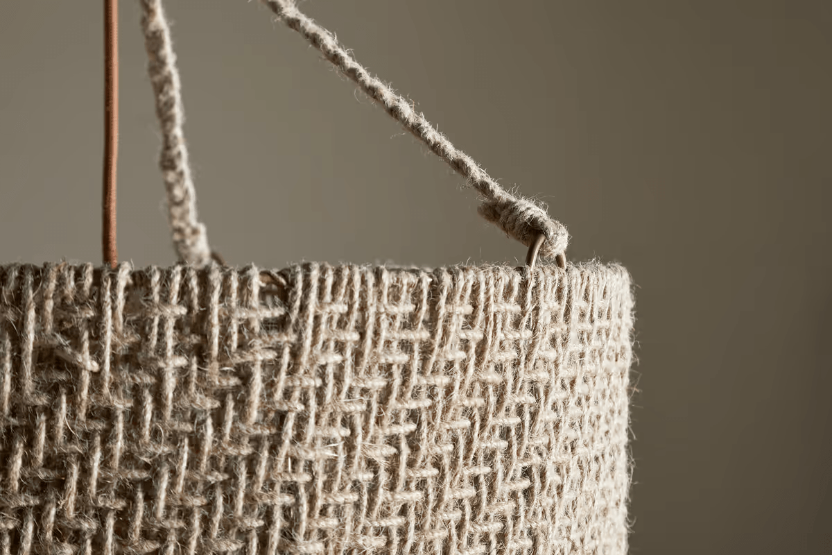 Nkuku - Thimba Woven Jute Chandelier - Natural