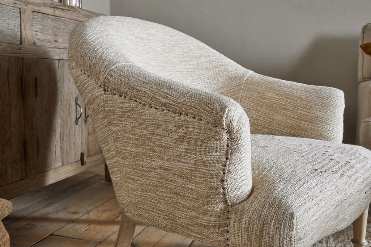 Nkuku - Aranya Cotton & Jute Occasional Chair - Natural
