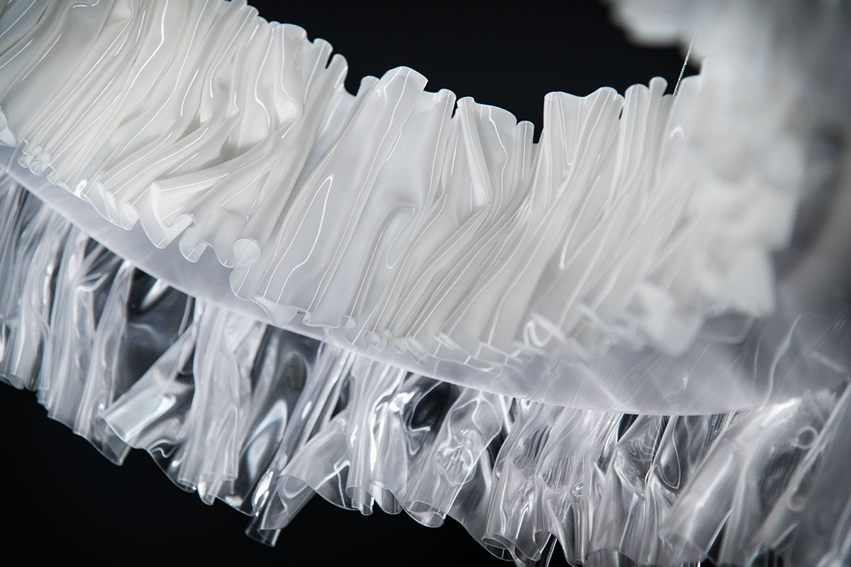 Slamp - Accordéon Suspension Lamp - White