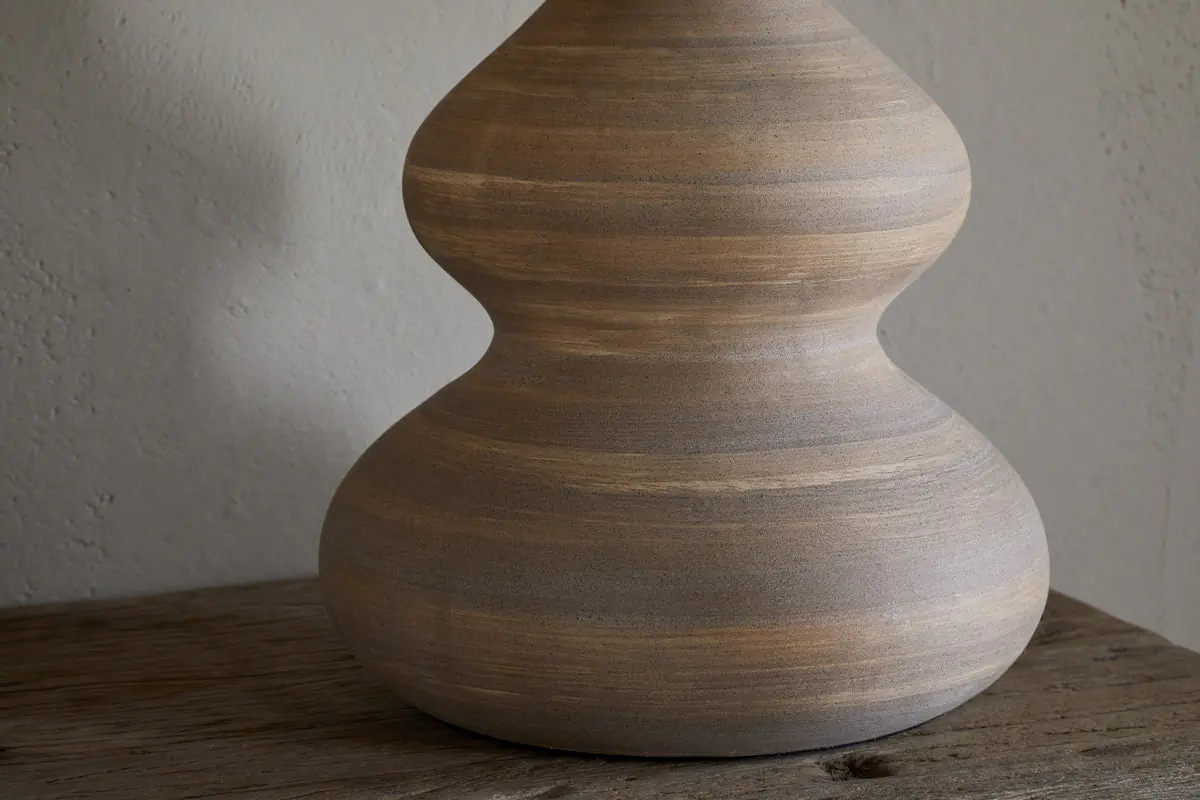 Nkuku - Dalat Ceramic Table Lamp - Natural