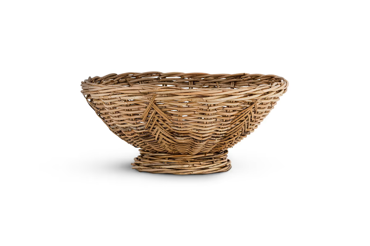 Nkuku - Bersama Rattan Fruit Bowl - Natural